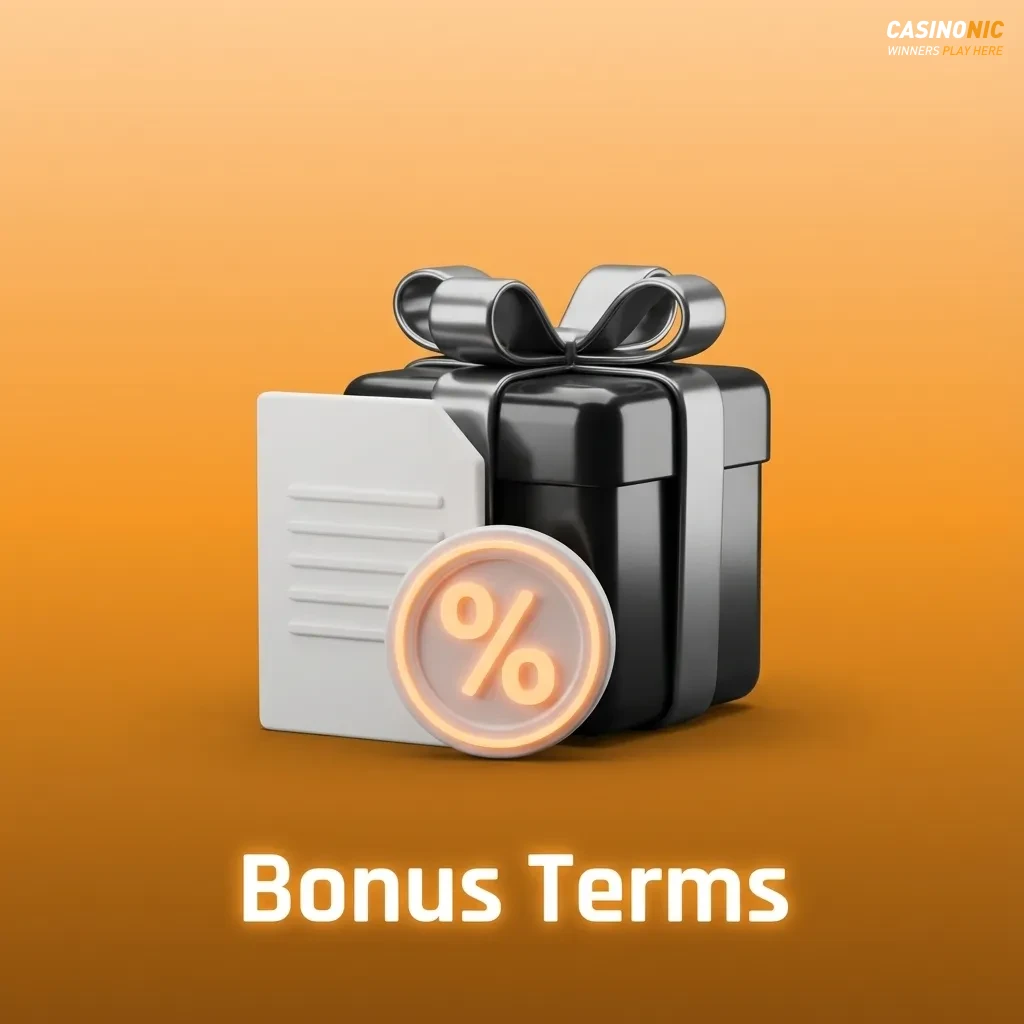 Illustrated “Bonus Terms” page highlighting key rules for Australian online casino promotions and player eligibility