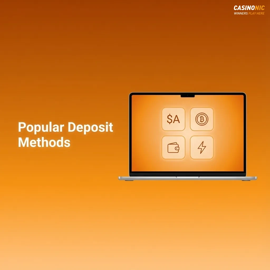 Icons for Visa, Mastercard, Skrill, Neteller, ecoPayz, bank transfer, and cryptocurrencies as popular Australian casino deposit methods