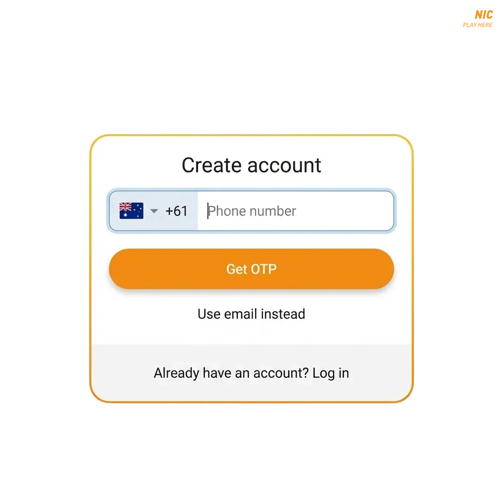 Illustration of Casinonic signup, login and verification steps on desktop and mobile, highlighting bonus and secure payouts