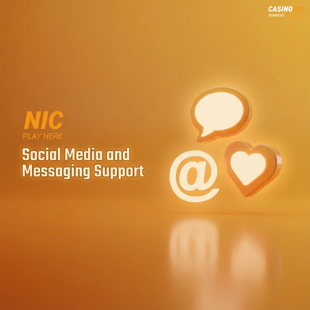 Illustration of a person messaging customer support on multiple social media apps with security icons and guidance tips