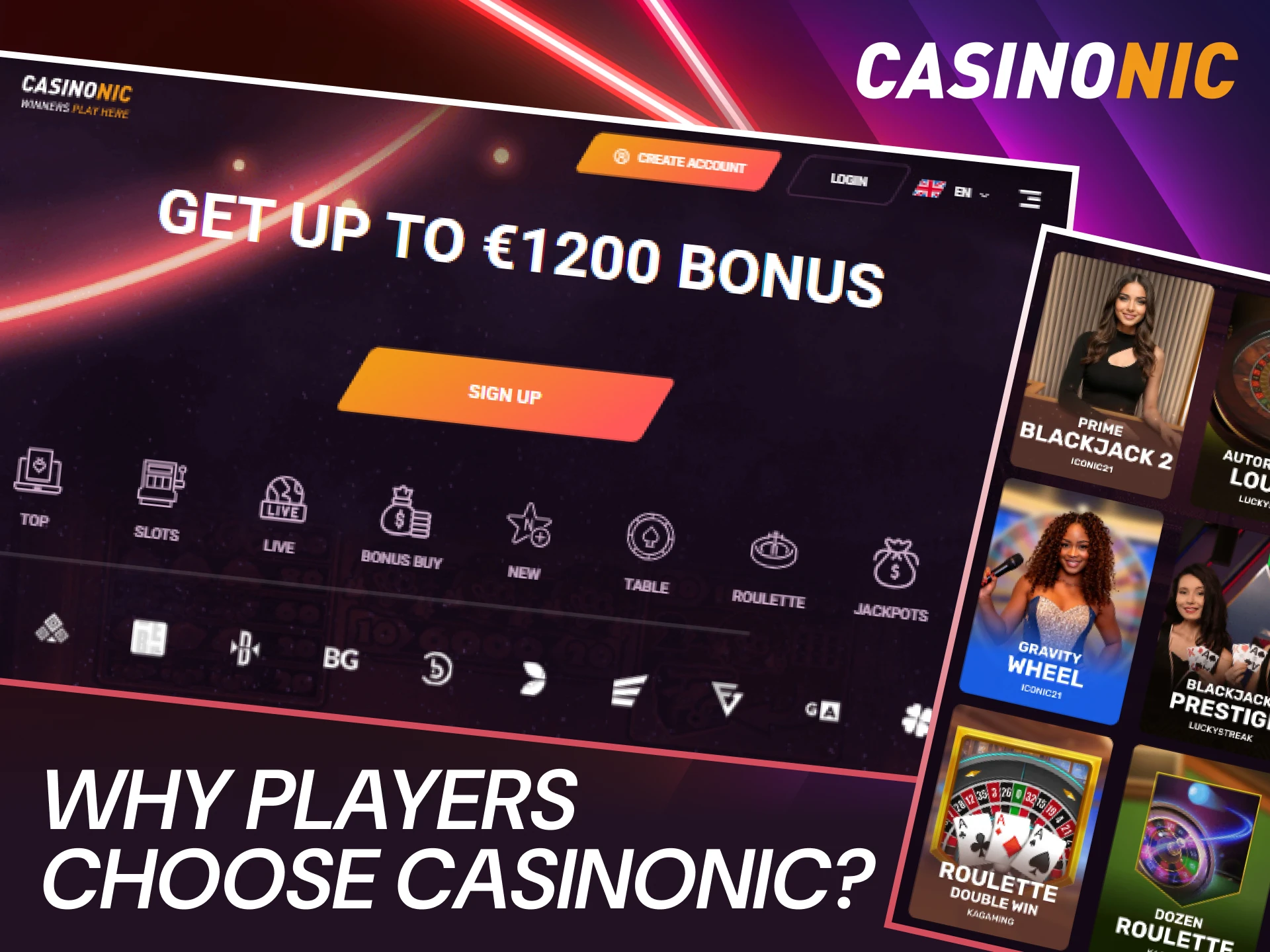 Discover why Australian players prefer the Casinonic website for online gambling.